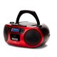 Aiwa BBTC-660DAB/RD impianto stereo portatile Digitale 4 W DAB+, FM Nero, Rosso Riproduzione MP3 4