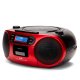 Aiwa BBTC-660DAB/RD impianto stereo portatile Digitale 4 W DAB+, FM Nero, Rosso Riproduzione MP3 6