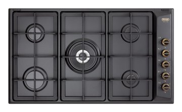 De’Longhi ANL 59 PRO piano cottura Antracite Da incasso 90 cm Gas 5 Fornello(i)