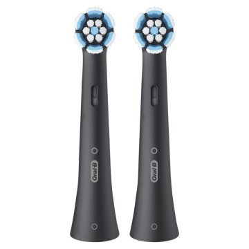 Oral-B Testine di Ricambio iO Series Gentle Care Nere, Testine Rotonde Originali, per Gengive Sensibili, 2 Testine