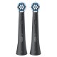 Oral-B Testine di Ricambio iO Series Gentle Care Nere, Testine Rotonde Originali, per Gengive Sensibili, 2 Testine 2