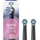 Oral-B Testine di Ricambio iO Series Gentle Care Nere, Testine Rotonde Originali, per Gengive Sensibili, 2 Testine 10
