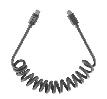 Cellularline USB-C Spiral Cable Cavo spiralato estendibile fino a 120 cm