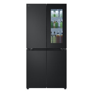 LG InstaView GMV860EPDE Frigorifero Multidoor Slim, Classe E, 530L, Wi-Fi, Linear Cooling, Essence Matte Nero