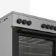 Beko Forno Elettrico Ventilato con Grill Elettrico e Timer,coperchio in vetro, ventilazione tangenziale, Classe A, Inox 3