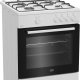 Beko Forno a Gas,coperchio in metallo, ventilazione tangenziale, Classe A, Bianco 3
