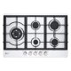 LG CBGZ3016S Piano cottura a gas 75cm, 11,5kW, 5 bruciatori, Griglie in ghisa, Piatto inox 2