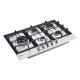 LG CBGZ3016S Piano cottura a gas 75cm, 11,5kW, 5 bruciatori, Griglie in ghisa, Piatto inox 15