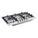 LG CBGZ3016S Piano cottura a gas 75cm, 11,5kW, 5 bruciatori, Griglie in ghisa, Piatto inox 16