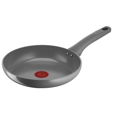 Lagostina Risorsa Padella 24 cm, Rivestimento in Ceramica Antiaderente, Scorrevolezza Ottimale, Thermo-Signal, Induzione