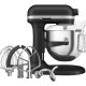 KitchenAid 5KSM70SHXEBK Sbattitore con base 375 W Nero, Grigio, Acciaio inox 3