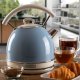 Ariete 2877 Bollitore elettrico 1,7 Litri di Design - Infusi, tè e tisane - Autospegnimento - 2000 Watt - Acciaio Inox - Linea Vintage - Celeste 10