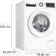 Bosch Serie 6 WGG254Z6II lavatrice Caricamento frontale 10 kg 1400 Giri/min Bianco 6