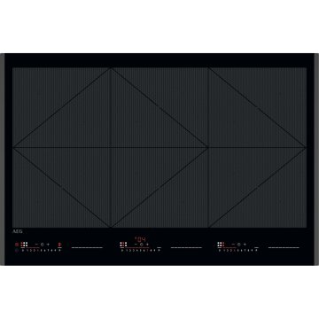 AEG TR84IT00FB Nero Da incasso 80 cm Piano cottura a induzione 6 Fornello(i)