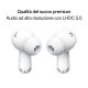 OPPO Enco Air4 Pro Auricolari True Wireless,44h di Autonomia, Driver in Titanio da 12.4mm, Bluetooth 5.4, Controlli Touch, Cancellazione del rumore AI, Android e iOS, IP55, [Versione Italiana], Bianco 6