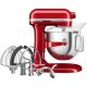 KitchenAid 5KSM70SHXECA Sbattitore con base 375 W Grigio, Rosso, Acciaio inox 3