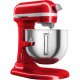 KitchenAid 5KSM70SHXECA Sbattitore con base 375 W Grigio, Rosso, Acciaio inox 5