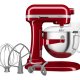 KitchenAid 5KSM60SPXEER Sbattitore con base 375 W Grigio, Rosso, Acciaio inox 3