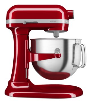 KitchenAid 5KSM70SHXEER Sbattitore con base 375 W Grigio, Rosso, Acciaio inox