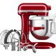 KitchenAid 5KSM70SHXEER Sbattitore con base 375 W Grigio, Rosso, Acciaio inox 3
