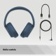 Sony WH-CH720N Auricolare Con cavo e senza cavo A Padiglione Musica e Chiamate USB tipo-C Bluetooth Blu 9