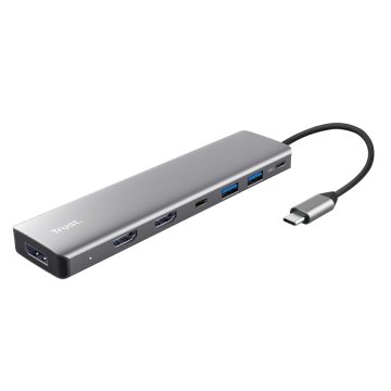 Trust 25661 hub di interfaccia USB tipo-C Alluminio