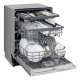 LG QuadWash DB243TX Lavastoviglie a scomparsa totale Serie 2, Classe D, 14 coperti, EasyRack+, Wi-Fi, Noble Steel 14