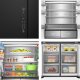 Hisense RQ768N4GBE frigorifero side-by-side Libera installazione 591 L E Nero 32