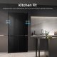 Hisense RQ768N4GBE frigorifero side-by-side Libera installazione 591 L E Nero 8
