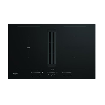 Hotpoint Ariston TVH80FB01 Nero Da incasso 82 cm Piano cottura a induzione 4 Fornello(i) Cappa da incasso