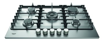 Hotpoint Ariston PKD 75G D/IX Acciaio inox Da incasso 73 cm Gas 5 Fornello(i)