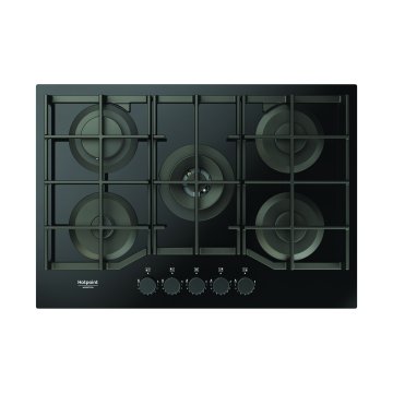 Hotpoint Ariston HAGS 72F/BK 1 Nero Da incasso 73 cm Gas 5 Fornello(i)