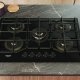 Hotpoint Ariston HAGS 72F/BK 1 Nero Da incasso 73 cm Gas 5 Fornello(i) 5