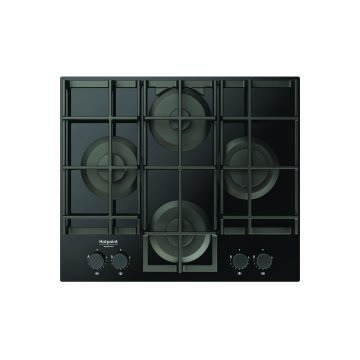 Hotpoint Ariston HAGS 61F/BK 1 Nero Da incasso 60 cm Gas 4 Fornello(i)