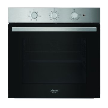 Hotpoint Ariston HAO3 K35H X 71 L Nero, Acciaio inox