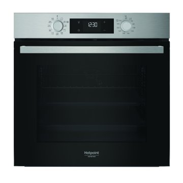 Hotpoint Ariston HAO3 K58H X 71 L Nero, Acciaio inox