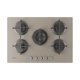 Indesit ING 72T/TD 1 piano gas vetro tortora 75cm 5 fuochi bruciatore doppia corona griglie in ghisa lavabili in lavastoviglie 2