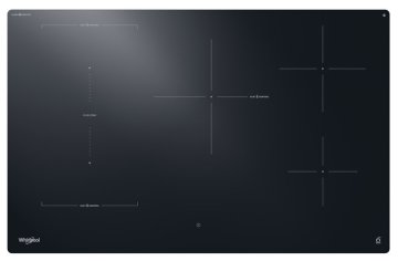 Whirlpool WTX8017DCF2 piano cottura Nero Da incasso 80 cm Piano cottura a induzione 5 Fornello(i)