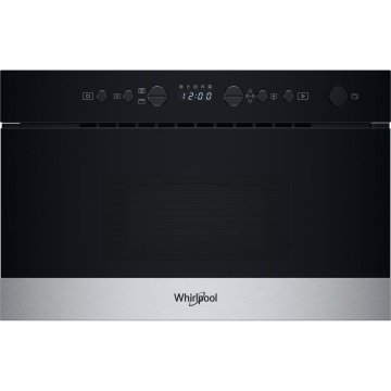 Whirlpool WMN574BX Nero, Acciaio inox Microonde con grill Da incasso 22 L 750 W