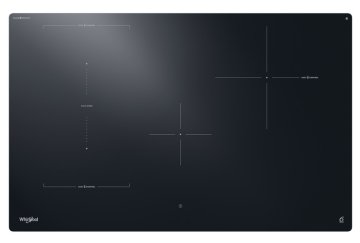 Whirlpool WTX8015DCF piano cottura Nero Da incasso 80 cm Piano cottura a induzione 4 Fornello(i)