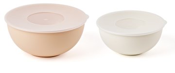 Fratelli Guzzini 29264952 recipiente per cibo Rotondo Set Rosa, Bianco 2 pz