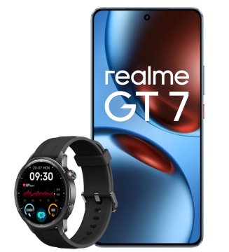 S.PHONE REALME GT7 5G 12/512GB ICESENSE BLUE + WATCH S2