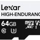 Lexar High-Endurance 64 GB MicroSDXC UHS-I Classe 10 2