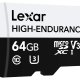 Lexar High-Endurance 64 GB MicroSDXC UHS-I Classe 10 3