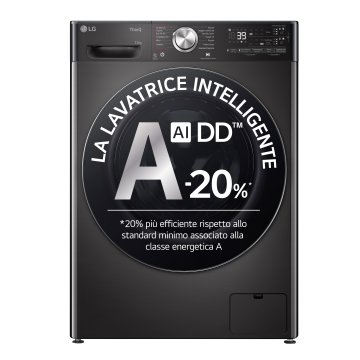 LG F4R9513TPBC Lavatrice 13kg AI DD, Classe A-20%, 1400 giri, TurboWash, Vapore