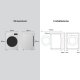 LG W4NX1095NWB Lavasciuga 9/5kg Serie X1, Classe A/E, 6 Motion Direct Drive, Wi-Fi, 1400 giri, Allergy Care, Bianca 10