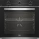 Beko b100 BBIMA13100X Forno multifunzione tre manopole con Air Fry in cristallo nero e inox 2