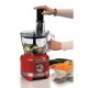 Ariete 1782 Gourmet Pro Moderna, Robot da cucina, Tritatutto 3L, Frullatore 2L, 2 velocità + Pulse, Set di lame + Disco in acciaio inox, Accessorio spremiagrumi, Rosso 3