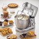 Ariete 1583 Gourmet Essence, Impastatrice Planetaria, Impasta, Monta e Amalgama, 1300W, Capacità 5,2L, 2 fruste e 1 gancio, 10 velocità + Pulse 6