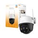 Imou Cruiser 2C 2K (3MP) - Telecamera Wi-Fi Esterno Motorizzata 360° - Visione Notturna a Colori, IP66, Tracciamento Intelligente, Rilevamento Umano con Faretto e Sirena, Audio Bidirezionale 5